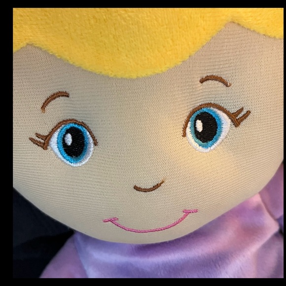 Homerbest Brand Fabric Doll Plush Toy Ponytail & Pink Dress Soft 16 inch Tall - Picture 3 of 3